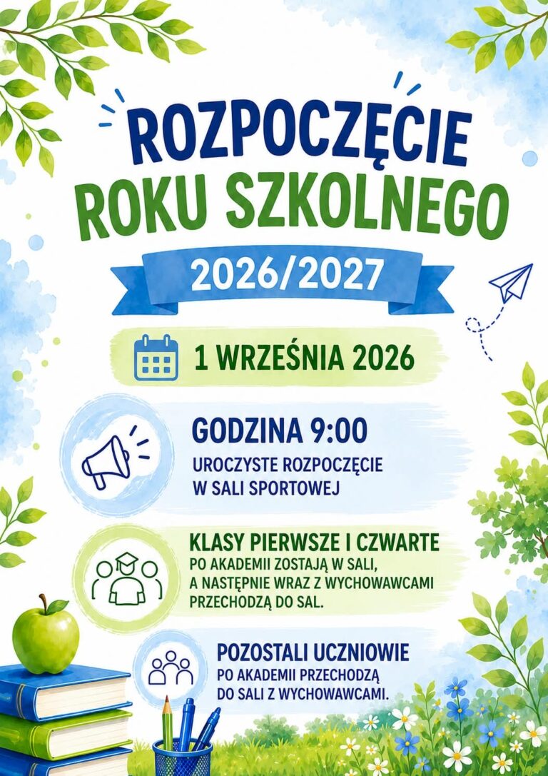 Uroczyste rozpoczęcie roku szkolnego 2026/2027